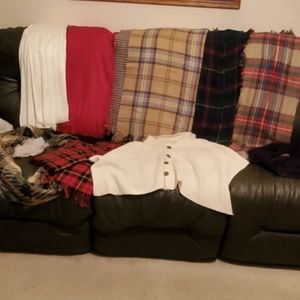 Variety of 9 Different Scarfs